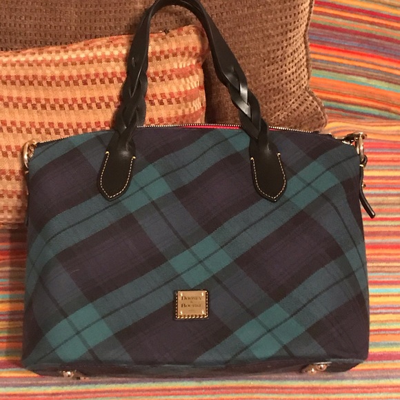 Dooney & Bourke Handbags - DOONEY & BOURKE TARTAN CELESTE SATCHEL